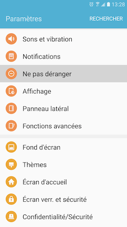 Galaxy S7: Alarme de réveil (SM-G930W)