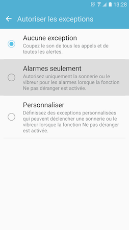 Galaxy S7: Alarme de réveil (SM-G930W)