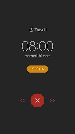 Galaxy S7: Alarme de réveil (SM-G930W)