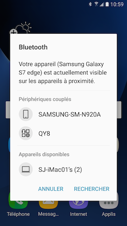 Galaxy S7: Activer et utiliser le Bluetooth (SM-G930W)