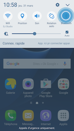 Galaxy S7: Activer et utiliser le Bluetooth (SM-G930W)