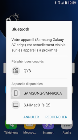 Galaxy S7: Activer et utiliser le Bluetooth (SM-G930W)