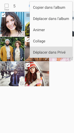 Galaxy S7: Mode privé (SM-G930W)