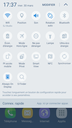 Galaxy S7: Mode privé (SM-G930W)