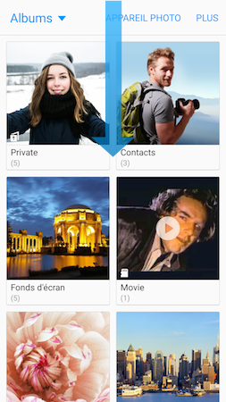 Galaxy S7: Mode privé (SM-G930W)