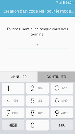 Galaxy S7: Mode privé (SM-G930W)