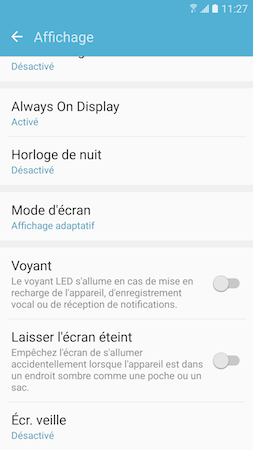 Galaxy S7: Voyant DEL (SM-G930W)
