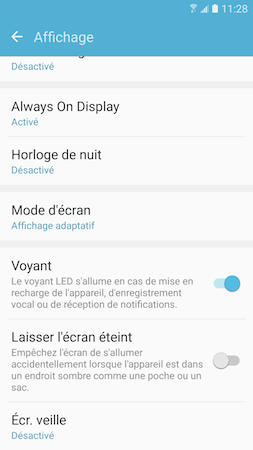 Galaxy S7: Voyant DEL (SM-G930W)