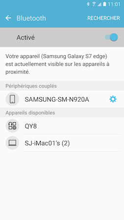 Galaxy S7: Activer et utiliser le Bluetooth (SM-G930W)