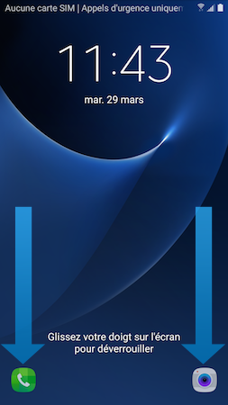 Galaxy S7: Épingler des applications sur l'écran de verrouillage (SM-G930W)