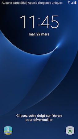 Galaxy S7: Épingler des applications sur l'écran de verrouillage (SM-G930W)