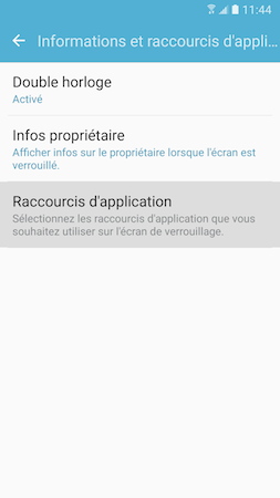 Galaxy S7: Épingler des applications sur l'écran de verrouillage (SM-G930W)