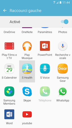 Galaxy S7: Épingler des applications sur l'écran de verrouillage (SM-G930W)