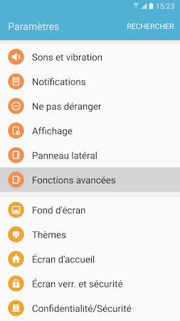 Galaxy S7: Utiliser Game Launcher et Game Tools pour jouer à des jeux vidéos (SM-G930W)