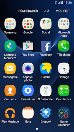 Galaxy S7: Utiliser Game Launcher et Game Tools pour jouer à des jeux vidéos (SM-G930W)