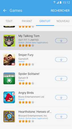 Galaxy S7: Utiliser Game Launcher et Game Tools pour jouer à des jeux vidéos (SM-G930W)