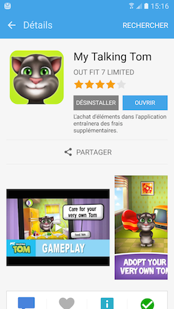 Galaxy S7: Utiliser Game Launcher et Game Tools pour jouer à des jeux vidéos (SM-G930W)