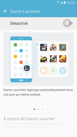 Galaxy S7: Utiliser Game Launcher et Game Tools pour jouer à des jeux vidéos (SM-G930W)