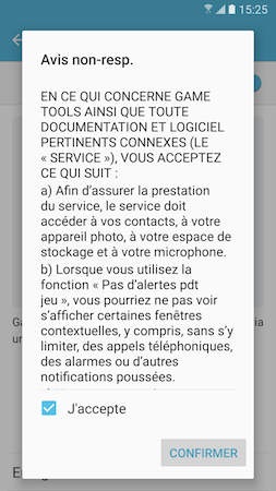Galaxy S7: Utiliser Game Launcher et Game Tools pour jouer à des jeux vidéos (SM-G930W)