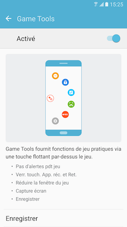 Galaxy S7: Utiliser Game Launcher et Game Tools pour jouer à des jeux vidéos (SM-G930W)