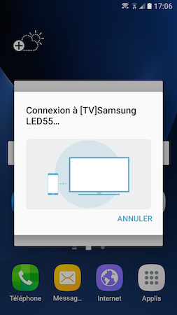 Galaxy S7: Partager l'écran avec une télévision HD en utilisant Smart View (SM-G930W)