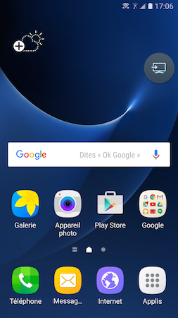 Galaxy S7: Partager l'écran avec une télévision HD en utilisant Smart View (SM-G930W)