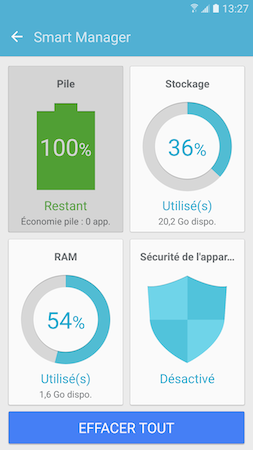 Galaxy S7: Smart manager (SM-G930W)
