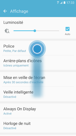 Galaxy S7 - Comment utiliser et personnaliser l'écran de veille sur mon Samsung Galaxy S7?
