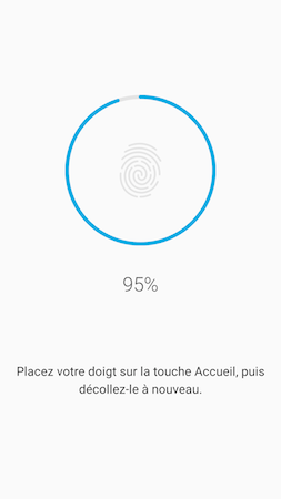 Galaxy S7: Type de verrouillage « Empreintes » (SM-G930W)