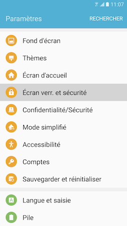 Galaxy S7: Ajouter ou supprimer une empreinte digitale (SM-G930W)