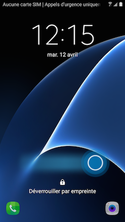 Galaxy S7: Type de verrouillage « Empreintes » (SM-G930W)
