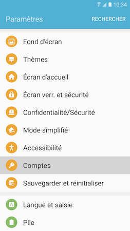 Galaxy S7: Tirer profit de la protection Google de l'appareil (SM-G930W)