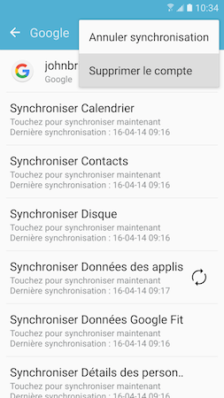 Galaxy S7: Tirer profit de la protection Google de l'appareil (SM-G930W)