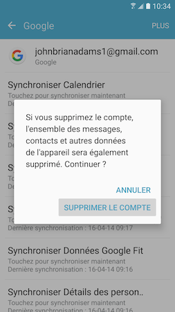 Galaxy S7: Tirer profit de la protection Google de l'appareil (SM-G930W)