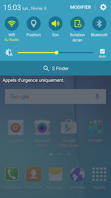 Galaxy S5 Neo: Fonction connexion rapide (SM-G903W)