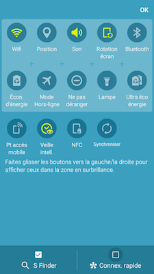 Galaxy S5 Neo: Fonction connexion rapide (SM-G903W)