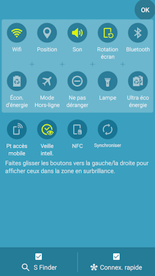 Galaxy S5 Neo: Fonction connexion rapide (SM-G903W)
