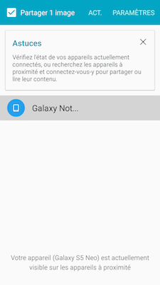 Galaxy S5 Neo: Fonction connexion rapide (SM-G903W)