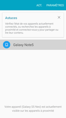 Galaxy S5 Neo: Fonction connexion rapide (SM-G903W)