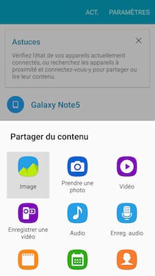 Galaxy S5 Neo: Fonction connexion rapide (SM-G903W)