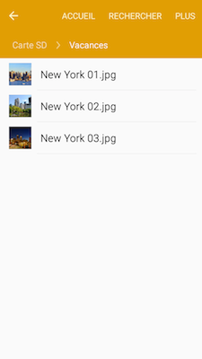Galaxy S5 Neo: Gérer les photos et les vidéos (SM-G903W)