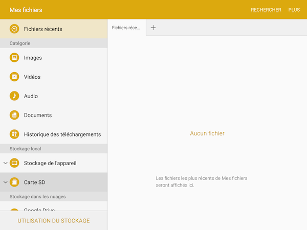 Galaxy Tab S2: Vider le cache ou effacer les données (SM-T710 ou SM-T810)