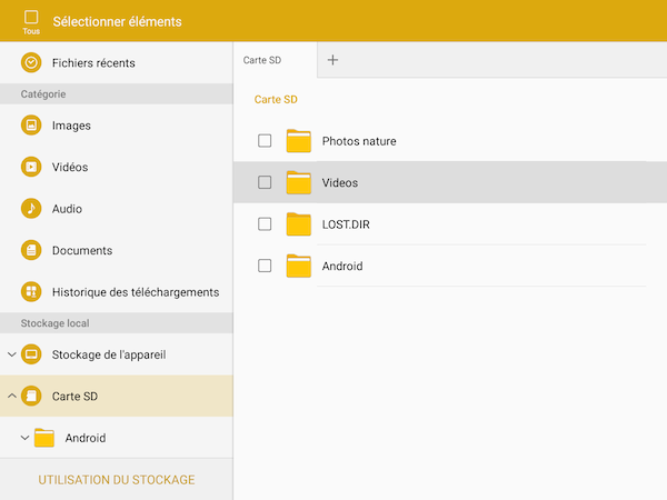 Galaxy Tab S2: Vider le cache ou effacer les données (SM-T710 ou SM-T810)