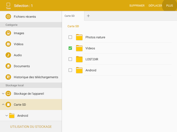 Galaxy Tab S2: Vider le cache ou effacer les données (SM-T710 ou SM-T810)