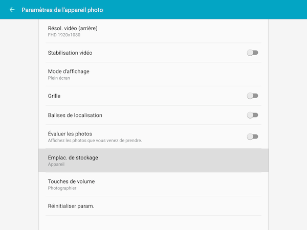 Galaxy Tab S2: Vider le cache ou effacer les données (SM-T710 ou SM-T810)