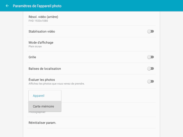 Galaxy Tab S2: Vider le cache ou effacer les données (SM-T710 ou SM-T810)