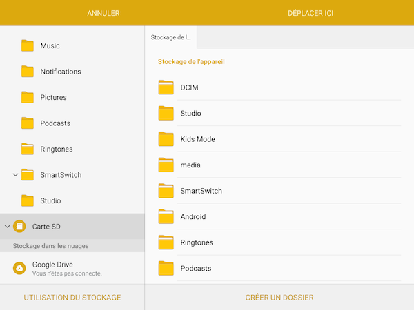 Galaxy Tab S2: Vider le cache ou effacer les données (SM-T710 ou SM-T810)