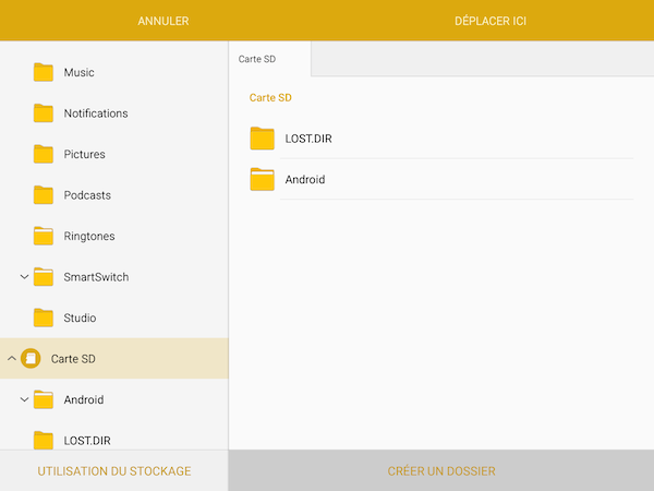 Galaxy Tab S2: Vider le cache ou effacer les données (SM-T710 ou SM-T810)