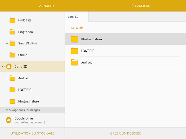 Galaxy Tab S2: Vider le cache ou effacer les données (SM-T710 ou SM-T810)