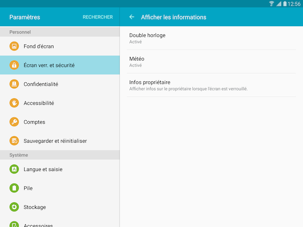 Ecran de verrouillage 5